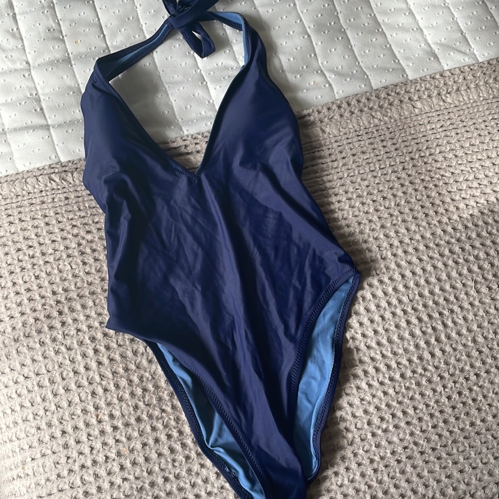 Aerie one piece plunging neckline